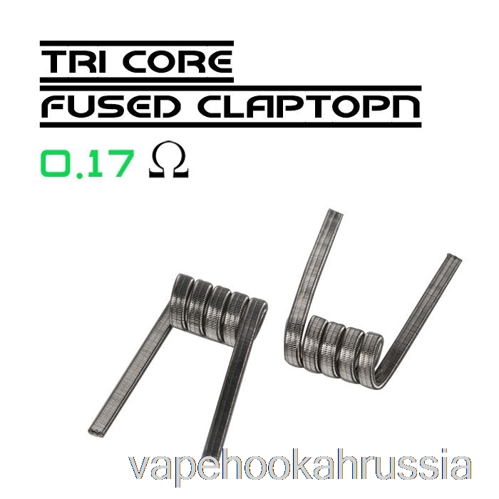 Vape Russia Wotofo Comp провод — готовые катушки 0,17 Ом, трехжильный плавленый клэптон — упаковка из 10 шт.